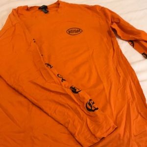 SAVAGE orange forever 21 shirt